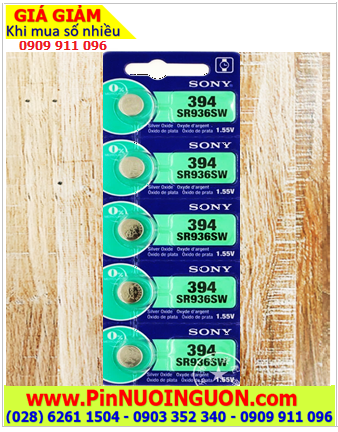 COMBO 01vỉ 5viên SONY SR936SW-Pin 394 Silver Oxide 1.55v chính hãng _Giá chỉ 149.000đ/ Vỉ 5viên